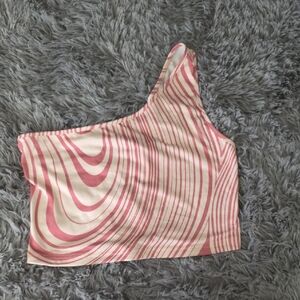 2 For $12. SHEIN Pink and Cream Swirl Tank Top